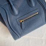 Celine Nano Luggage Tote Bag Imitation in Navy Blue - Image 9