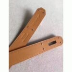 Etoupe epsom fake designer Hermes Kelly belt - Image 4