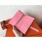 Grey Pink Epsom Knockoff Hermes Bearn Wallet - Image 4