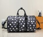 Louis Vuitton X YK Monogram Eclipse Keepall 45 Bandouliere Travel Bag
