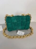 Top Quality Fake Bottega Veneta Chain Cassette Bag In Green - Image 9