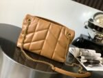 PUFFER SMALL CHAIN BAG IN VELVET AND SMOOTH LEATHER - Image 9