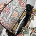 Dior Lady D-Lite Medium Bag Faux in Yellow Dior Paisley Embroidery - Image 8