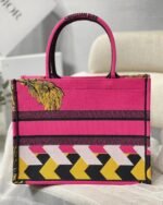 Dior Medium Book Tote Bag Replica in Toile de Jouy Zoom Pop Embroidery - Image 4