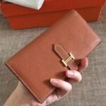 Brown Knockoff Designer Hermes Bearn Wallet