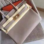 Grey High Quality Fake Hermes Birkin 30cm Purse - Image 7