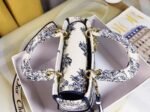 Dior Lady D-Lite Medium Bag Knockoff in Blue Multicolor Rêve d Infini Embroidery - Image 4
