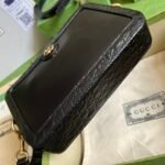 Crocodile shoulder bag with Double G - Image 9