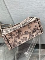 Dior Large Book Tote Bag Fake in Powder Pink Jardin Botanique Embroidery - Image 7