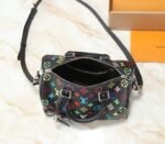 LV X TM Multicolored Speedy Bandouliere 25 In Black - Image 3