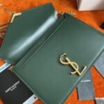 Replica Saint Laurent Cassandra Medium Chain Bag Green - Image 9