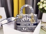 Dior Lady D-Lite Medium Bag Knockoff in Blue Multicolor Rêve d Infini Embroidery - Image 6