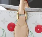LV X TM Monogram Cherry Canvas Onthego PM In White - Image 11