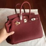 Bordeaux Hermes Birkin 25cm Faux Quality Replica - Image 2