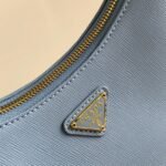 Prada Re-Edition Shoulder Bag Fake in Blue - Image 3