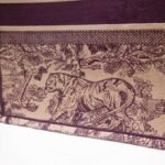 Dior Large Book Tote Bag Fake in Bordeaux Toile de Jouy Embroidery - Image 2