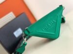 Prada Triangle Shoulder Bag Fake in Green - Image 5