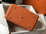 Top replica Hermes Lindy 30cm bag in orange shade - Image 7