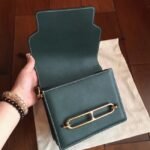 Best Knockoff Hermes Mini Sac Roulis Handbag Green - Image 2