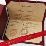 Cartier Love Rose Gold Diamonds Necklace