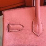 Pink Handmade Imitation Hermes Birkin 30cm Tote - Image 6