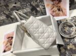 Dior Lady Dior Medium Bag Replica in White - Image 5