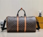 LV Monogram Canvas Keepall Bandouliere 50 With Jacquard Strap - Image 3