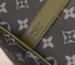 LV Monogram Gradient Canvas Keepall Bandouliere 55 In Khaki Green - Image 9
