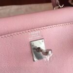 Rose Dragee Swift Replica Hermes Kelly 25cm Graceful Bag - Image 3