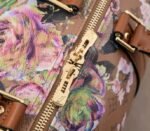 Louis Vuitton Keepall Bandouliere 50 Travel Bag In Brown With Floral Pattern - Image 7