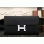 Black fake designer Hermes Constance wallet