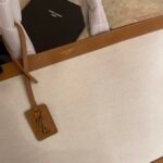 SHOPPING TAG IN CANVAS AND LEATHER - Image 3