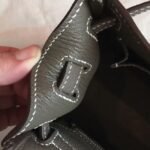 Etoupe Clemence Fake Hermes Kelly 25cm Stylish Handbag - Image 5