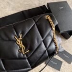 PUFFER SMALL BAG IN QUILTED SUEDE - Image 2