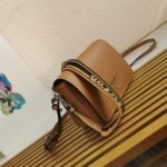 Prada Flap Shoulder Bag Fake in Brown - Image 4