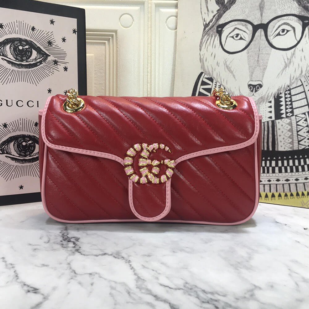 7FD8E90F-59BE-CC83-7619-C1F22BE85FA0.jpg GG Marmont small matelasse shoulder bag - Image 1