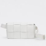 Replica Bottega Veneta Cassette Belt Bag White