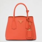 Orange Prada Double Mini Bag Knockoff