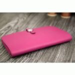 Purple knockoff designer Hermes Dogon combine wallet - Image 6