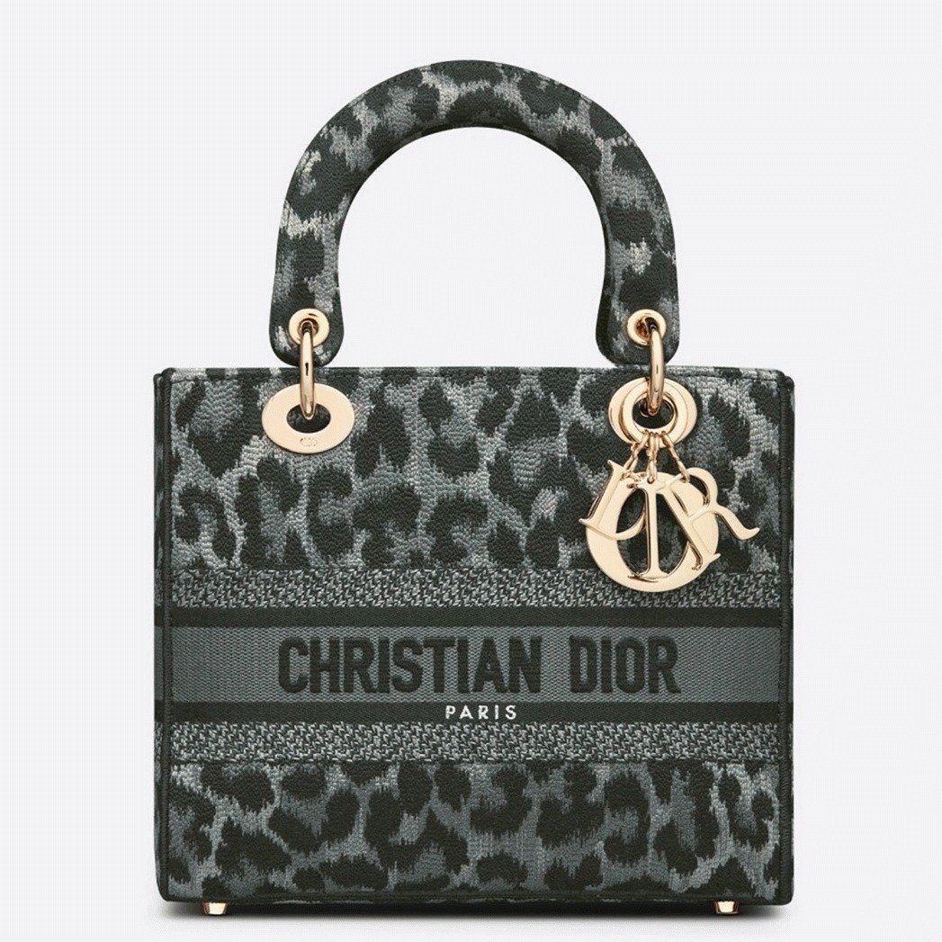80DDDF84-F938-1567-730D-2DCD81C97B99.jpg Dior Lady D-Lite Medium Bag Knockoff in Grey Mizza Embroidery - Image 1