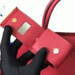 Prada Monochrome Small Bag Knockoff in Red - Image 7