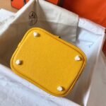 Yellow bicolor luxury copy Hermes Picotin Lock 18cm handbag - Image 2