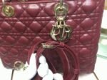 Dior Lady Dior Large Bag Fake in Bordeaux - Image 4