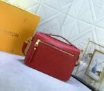 LV Monogram Empreinte Leather Metis In Red - Image 3