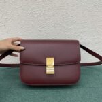Top Quality Knockoff Celine Classic Box Medium Bag In Bordeaux - Image 7
