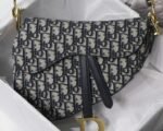 Dior Saddle Bag Knockoff in Blue Dior Oblique Jacquard - Image 2