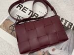 Top Quality Faux Bottega Veneta Cassette Bag In Bordeaux - Image 8
