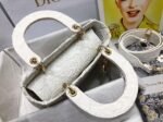 Dior Lady D-Lite Medium Bag Fake in Embroidery with Macrame Effect - Image 6