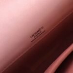 Rose Dragee Swift Knockoff Hermes Kelly Cut Clutch Soft Pastel Bag - Image 4