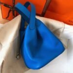 Top quality blue hydra fake Hermes Picotin Lock 18cm handbag - Image 2